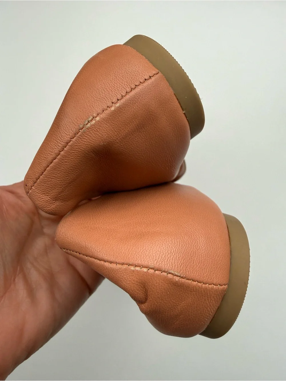 J. CREW CeCe Pinky Tan Leather Ballet Flat